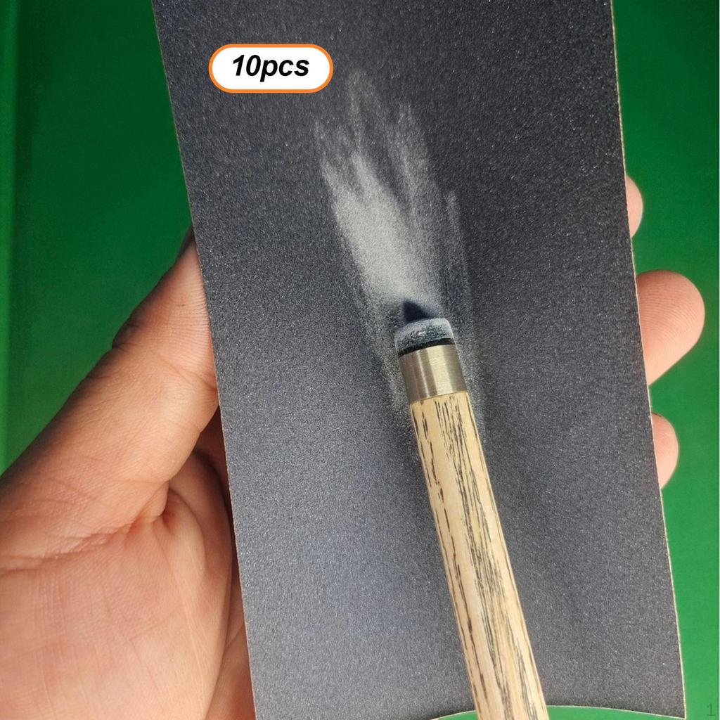 10 Pieces Billiard Cue Polishing Papers Accessories Multipurpose Maintenance Tools Pool