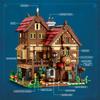 Medieval Tavern Building Blocks European Street View Architecture Moc Model Brick Desktop Display Kids Boys Adults Birthday Gift