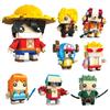 Piece Luffy One Chopper Nami Zoro Usopp Figures Cartoon Anime Block Toy Puzzle