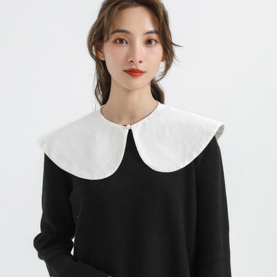 Perfect Match White Shoulder Wraps Shawl Fake Collar Blouse Sweater Shirt Detachable Collar Shirt False Collar Lapel Neckwear Clothing Decor