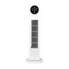Denkyosha ZFT-A3B Tower Fan with Remote Control, Automatic Left and Right Swing, 3 Levels of Air Flow, Timer, Compact Size