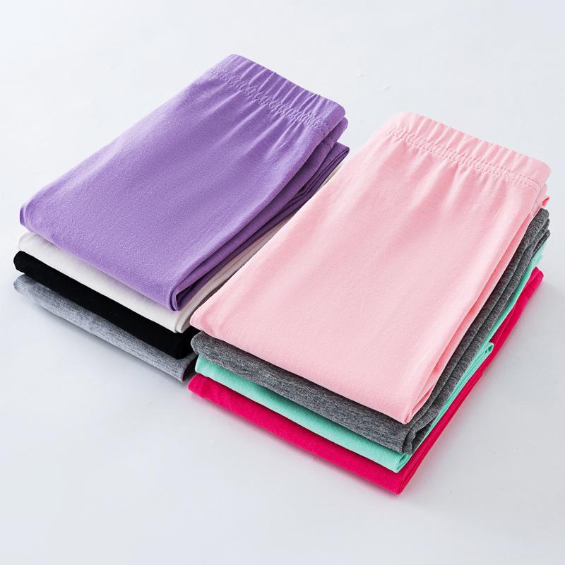 Girls' Leggings for Summer Made of Pure Cotton Worn Thin and Slim Fit for Children