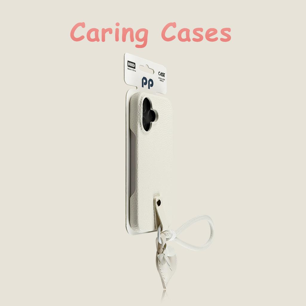 For iPhone 17 Pro Max Case Red Heart Leather Texture Wrist Strap Minimalist Stylish Design with iPhone 16 15 14 13 12 11