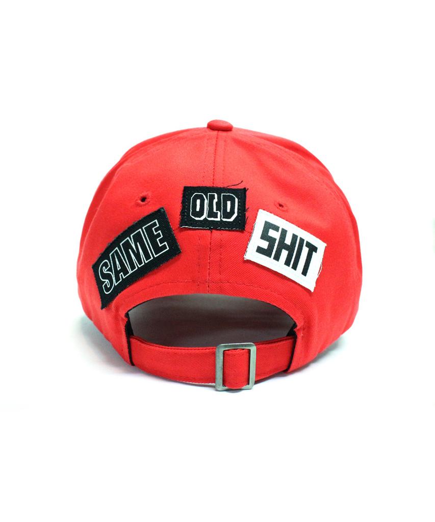 Aimnaseohyumeonbiing The Legendary Out Patched Cap - Red