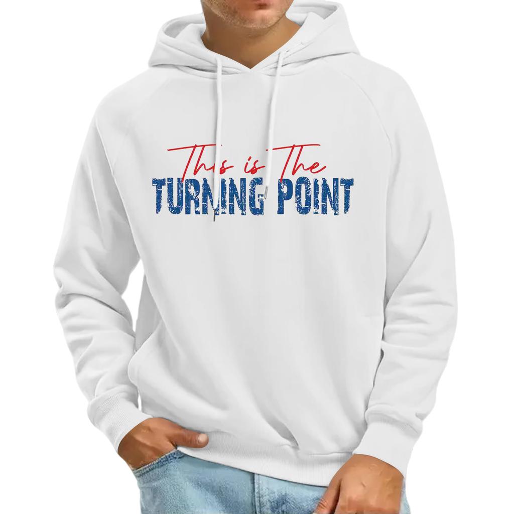 Men's Raglan Long Sleeve Hooded Sweatshirt