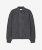 TNGT Cashmere Blend Full-Zip Knit Top (Charcoal) Tnsw6F113Cg