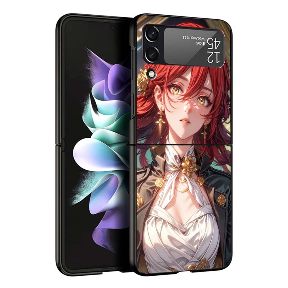 Honkai Star Rail Himeko Phone Case For Samsung Galaxy Z Flip7 Flip6 5G Flip5 Flip4 Flip3 ZFlip 7 6 3 4 5 Shockproof Back Cover G