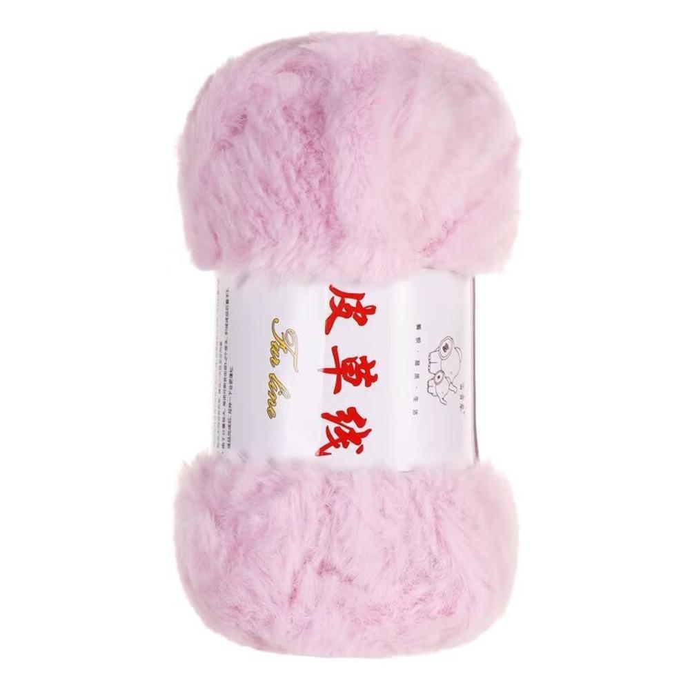 Warm Yarn 100g Roll Faux Fur Yarn Thick Yarn Anti-Pilling Cashmere Yarn Solid Color Soft Material Mink Wool Yarn Sweater Making