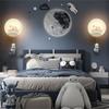 Astronaut Cloud Lunar Eclipse Wall Lamp Nordic Home Decoration Lamp Children's Room Background Wall Creative Lighting Wall Mount