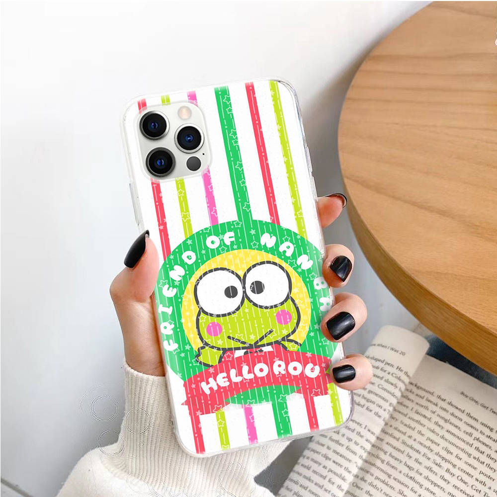 Transparent Case for Samsung A04 A14 A23 M33 M53 Realme 10 9 C35 C55 VIVO X80 Infinix Hot 30 Note 11 Tecno Spark 8P Pro L-23 Frog Keroppi