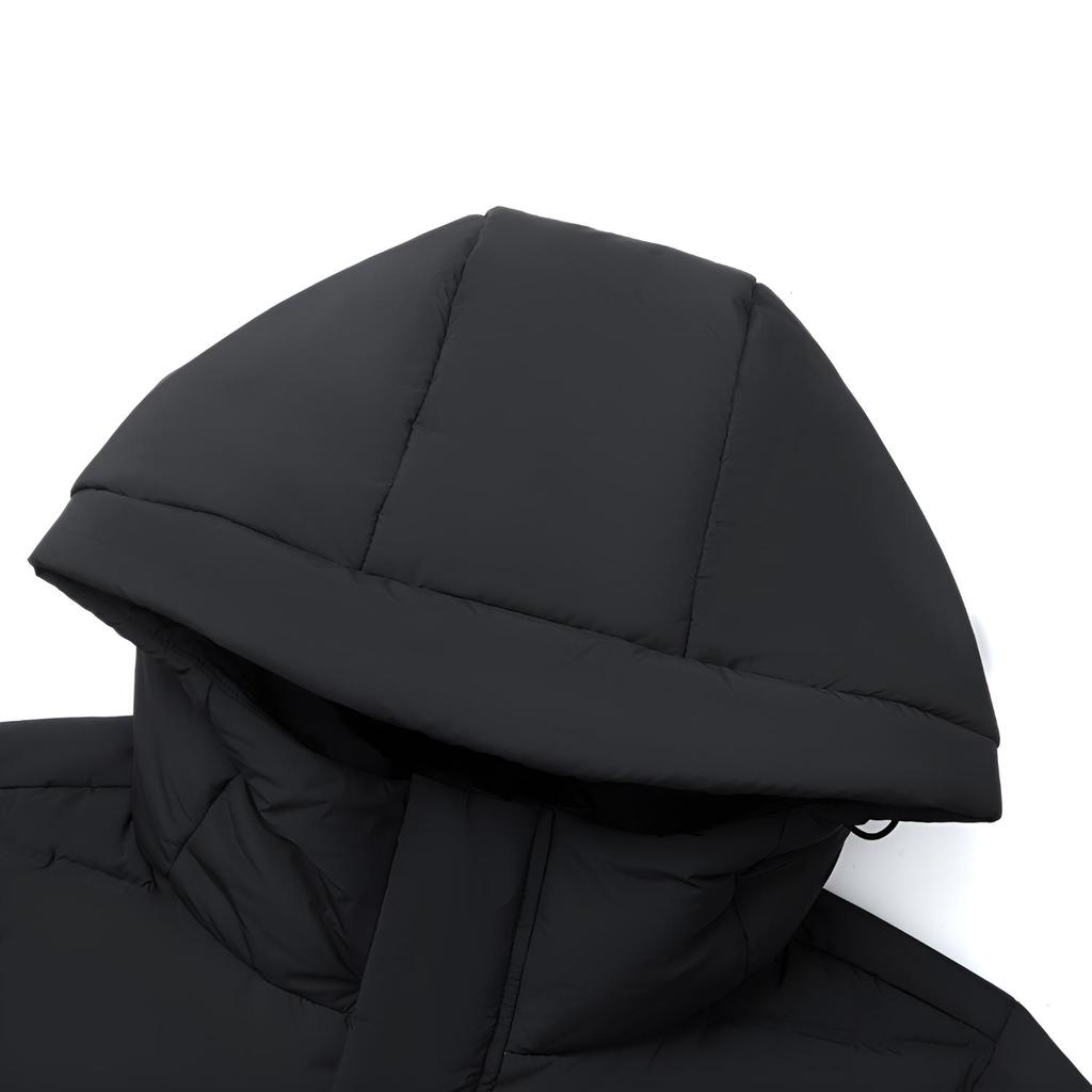 Li Ning Fitness Fashion Hooded Duck Down Warm Water-Resistant Long Down Jacket Men Outerwear AYMU569-1