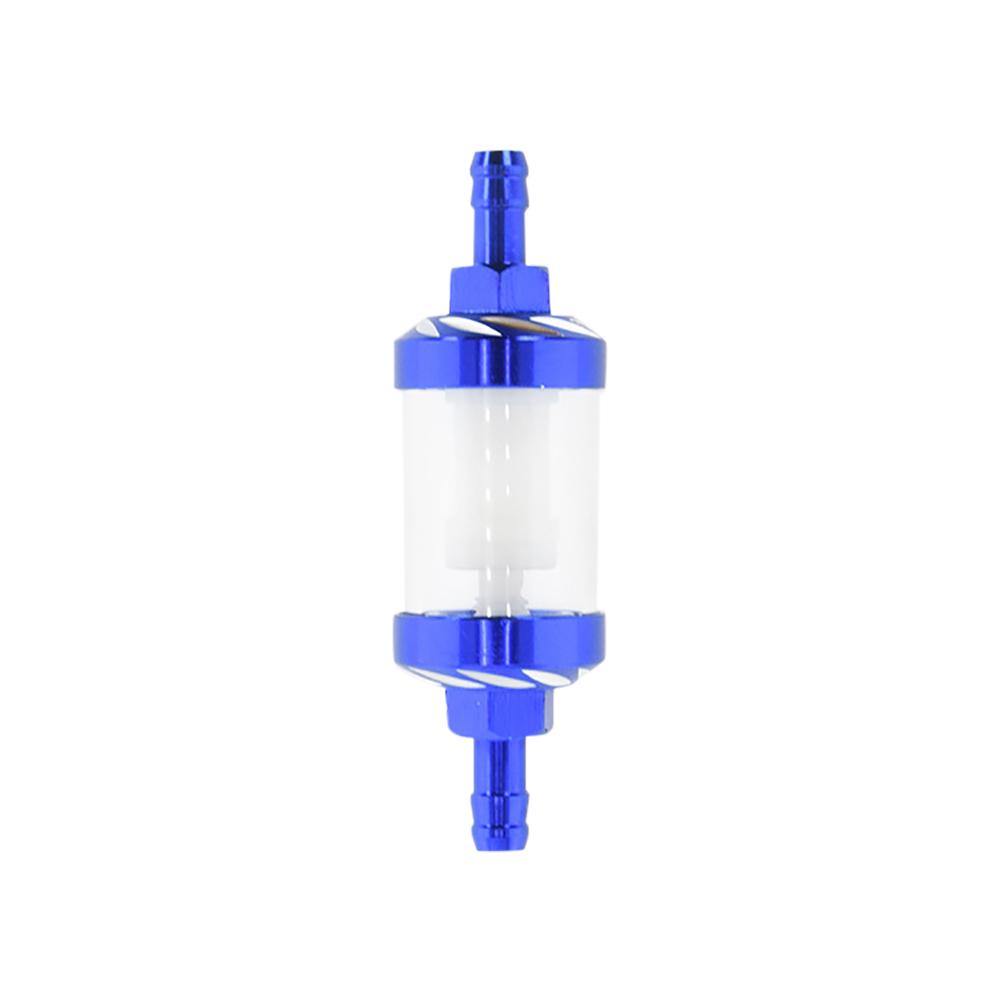CNC Aluminum Alloy 8mm Glass Gas Fuel Engine Oil Filter Moto for Dirt Pit Bike 125/140/150/160cc CRF70 90 110 TTR100 110 KLX65