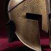 Handmade Spartan King Leonidas Helmet, 300 Movie Replica Greek Warrior Armor, Wearable Cosplay Helmet with Black Plume