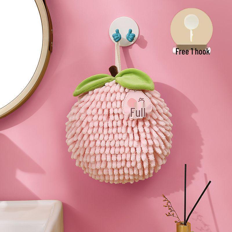 Chenille Hanging Hand Towel: Cute, Absorbent, Thickened for Kitchen & Bathroom