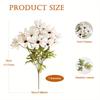 1Pc Simulation Autumn Daisy 14 Heads Chamomile Bouquet, for Outdoor Patio Garden Wedding Reception Background Decoration, Flower Decoration Wall Home