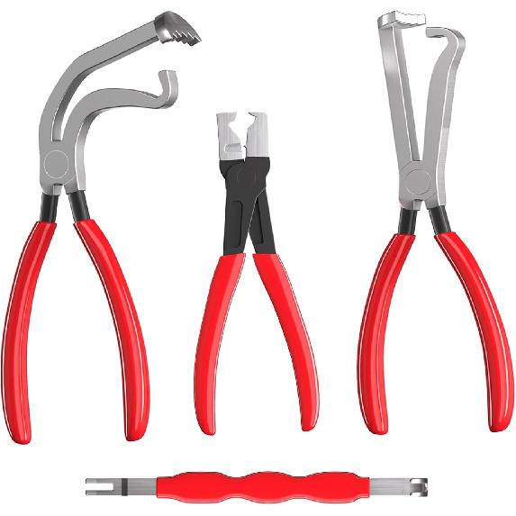 Electrical Disconnect Pliers, Automotive Electrical Connector Disconnect Tool, Fuel Line Petrol Clip Pipe Pliers, Automotive Electrical Tools for