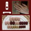 Red Xiaohongshu Style Fake Nails - 24 Piece Set