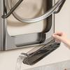 Multipurpose Wall Mounted Pot Lid Holder with Suction Design for Easy Installation and Space Saving In Kitchen