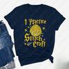 I Practice Stitch Craft Creative Trend Casual Style Oneck Printed Tops Funny Knitting Lover Unisex Adult Cotton Shirt Women Tee