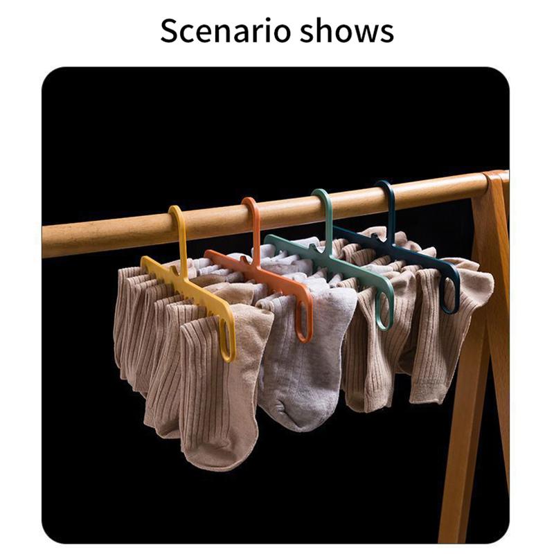 Multifunctional Windproof Clothes Clip Drying Rack Underwear Socks Hanger Nordic Household Home Wardrobe Rack Storage