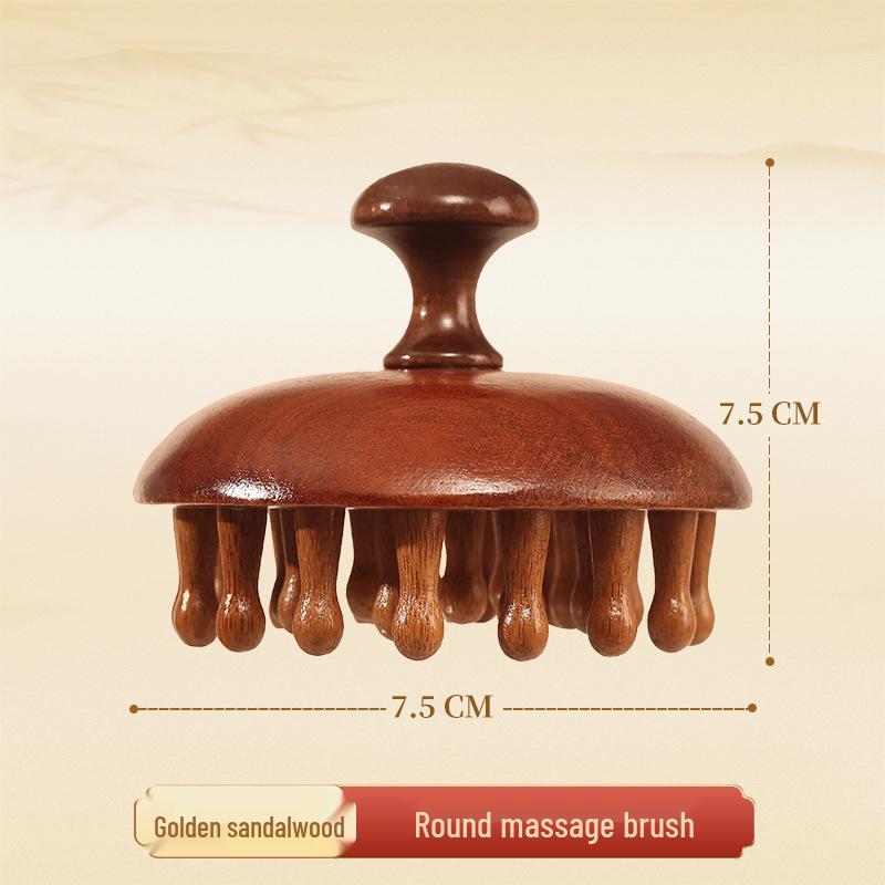Premium Sandalwood Scalp Massage & Meridian Therapy Comb - Versatile Wooden Comb for Full-Body Use