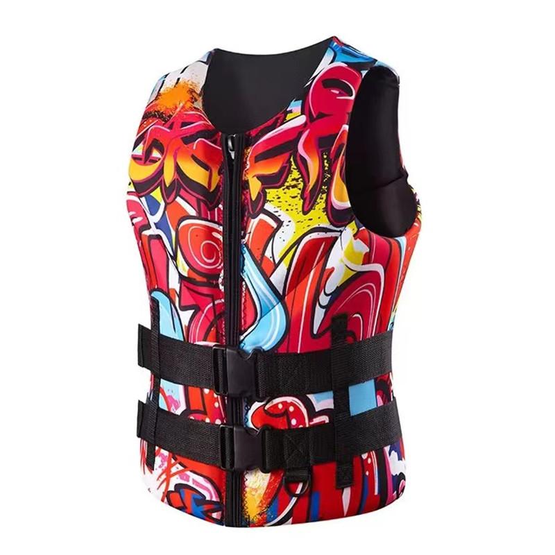 Vestă de salvare din neopren 2025 Outdoor Sporturi Acvatice Vestă de Flotabilitate Vestă de Pescuit Înot Surfing Drifting Caiac Flotabilitate Sigur