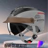 Electric Motorcycle Helmet for Men and Women, Summer Sun Protection Breathable, All-season Universal Half Helmet