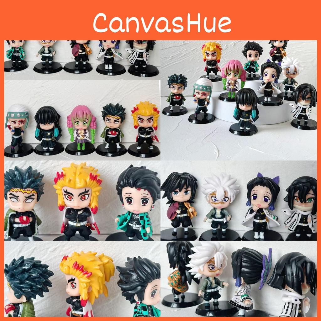 Handpainted Slayer Demon Pvc Model Figures Assembleable Set Collectors For