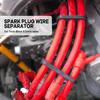 12PCS Spark Plug Wire Separator, Ignition Spark Plug Wire Holders for 7mm 8mm 8.5mm 8.8mm Wires, Black Engine Wire Loom (Black)