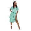 In The Style Womens/Ladies Floral Polyester Frill Midi Dress