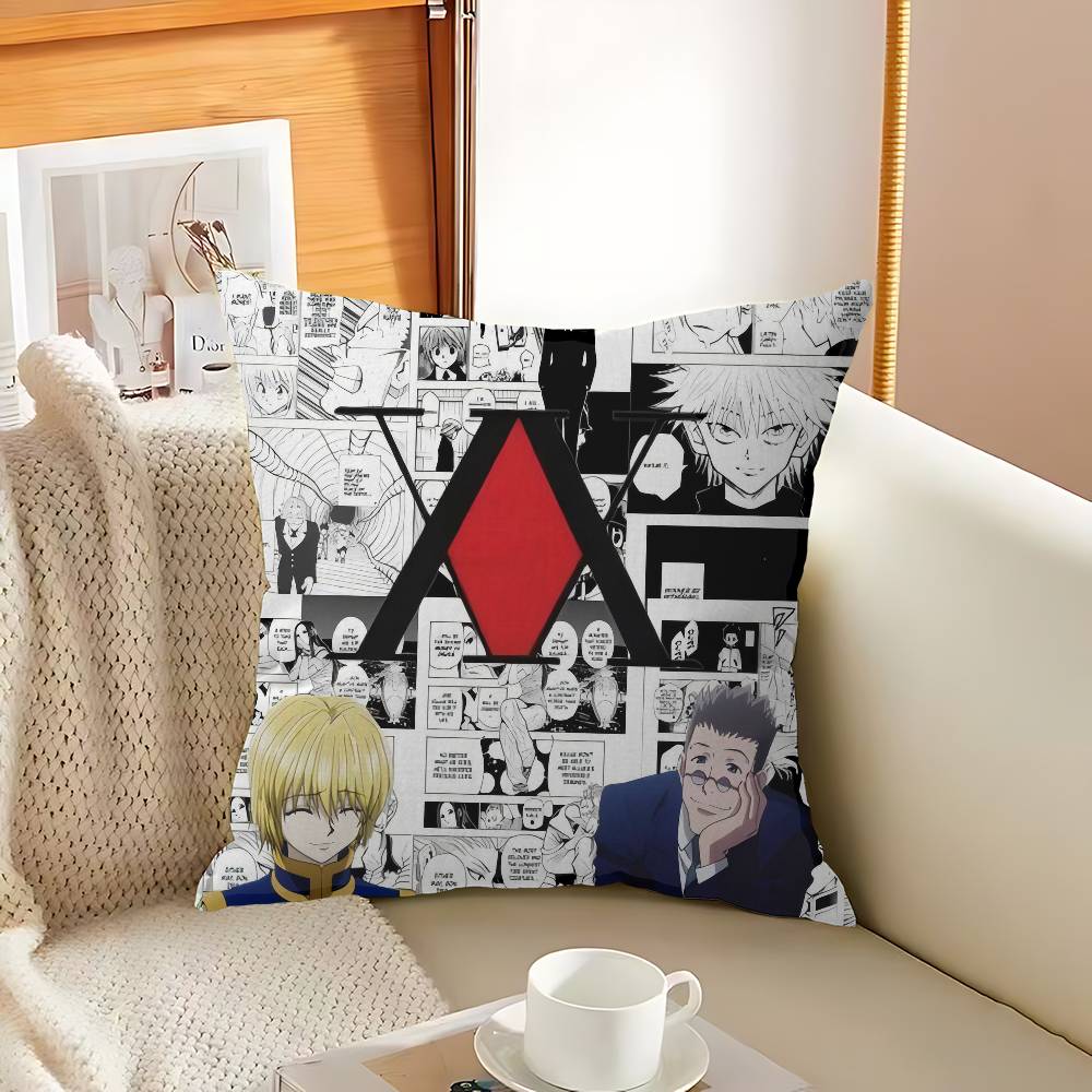 Anime Hisoka Hunter X Hunters Pillow Cushion Cover Pillowcase Living Room Sofa Home Decor