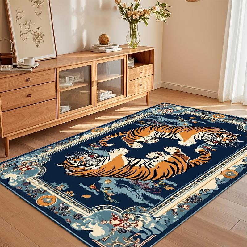 

Tiger Pattern Door Mat Washable Non-Slip Rugs for Bedroom Home Study Room Floor Carpet Easy To Clean Living Room Decoration Gift 40x60CM