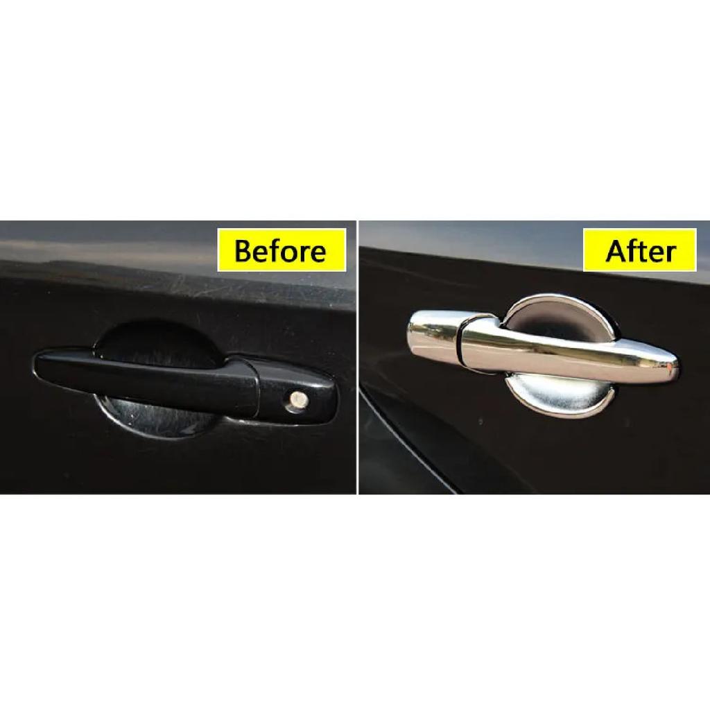 for TOYOTA Corolla 10 E140 E150 (2006-2013) Luxurious Chrome Door Handle Car Covers Accessories Car Stickers Car Styling
