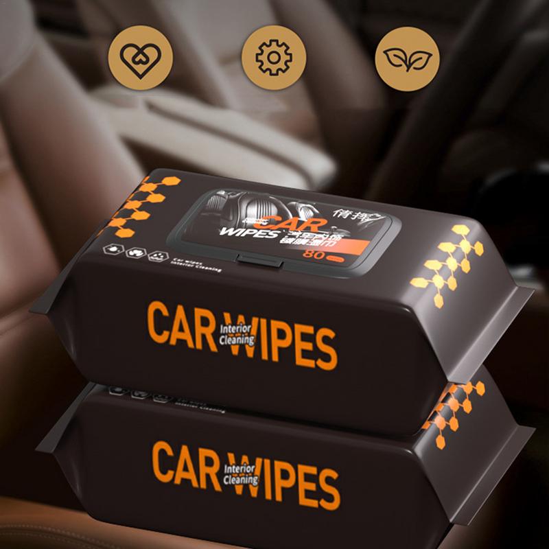 Car Interior Cleaning Wipes Multi-functional Car Dashboard Seat Leather Nursing Brightening Wipes Car Accessories Wet Wipes
