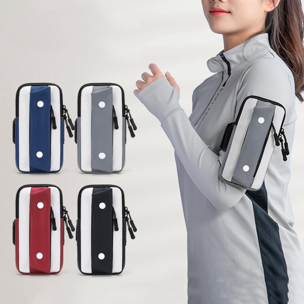 

Protective Running Phone Bag Case Cover Sports Arm Bag Lightweight Wrist Phone Bag Running червоний