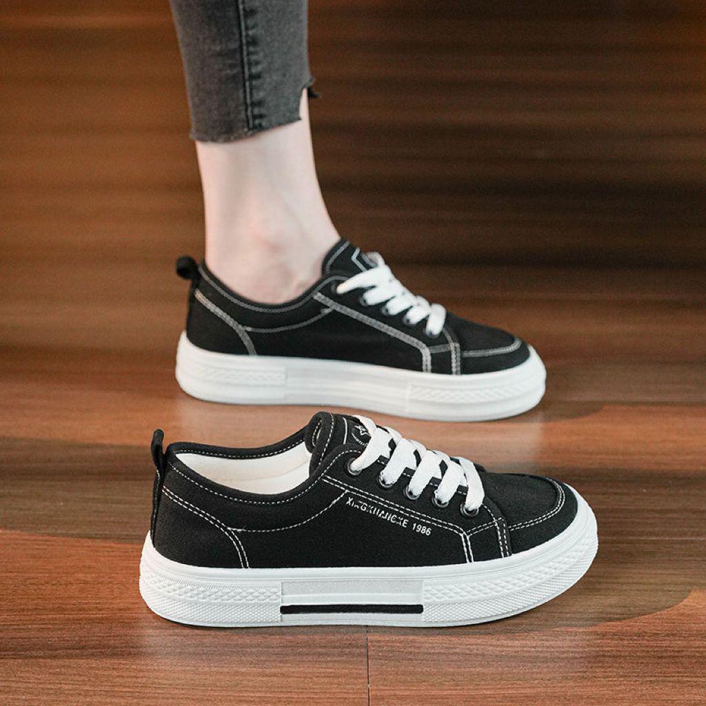 Women's Versatile Canvas Sneakers - Summer Spring Autumn 2025 Collection, Breathable & Casual