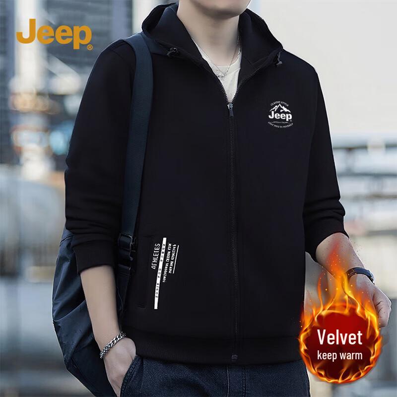 

Jeep Men s Winter Heavyweight Fleece Hooded Jacket XL