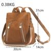 Luxury Leather Women Backpack Anti-theft Daily Travel Bag Backpack for Teenager Girl School Rucksack Large Capacity Shoulder Sac
