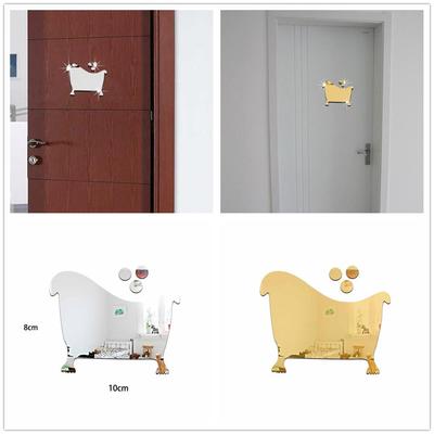 Sign Decorative Bathroom For Hotel Bar Restaurant Mirror Wall Sticker Decor