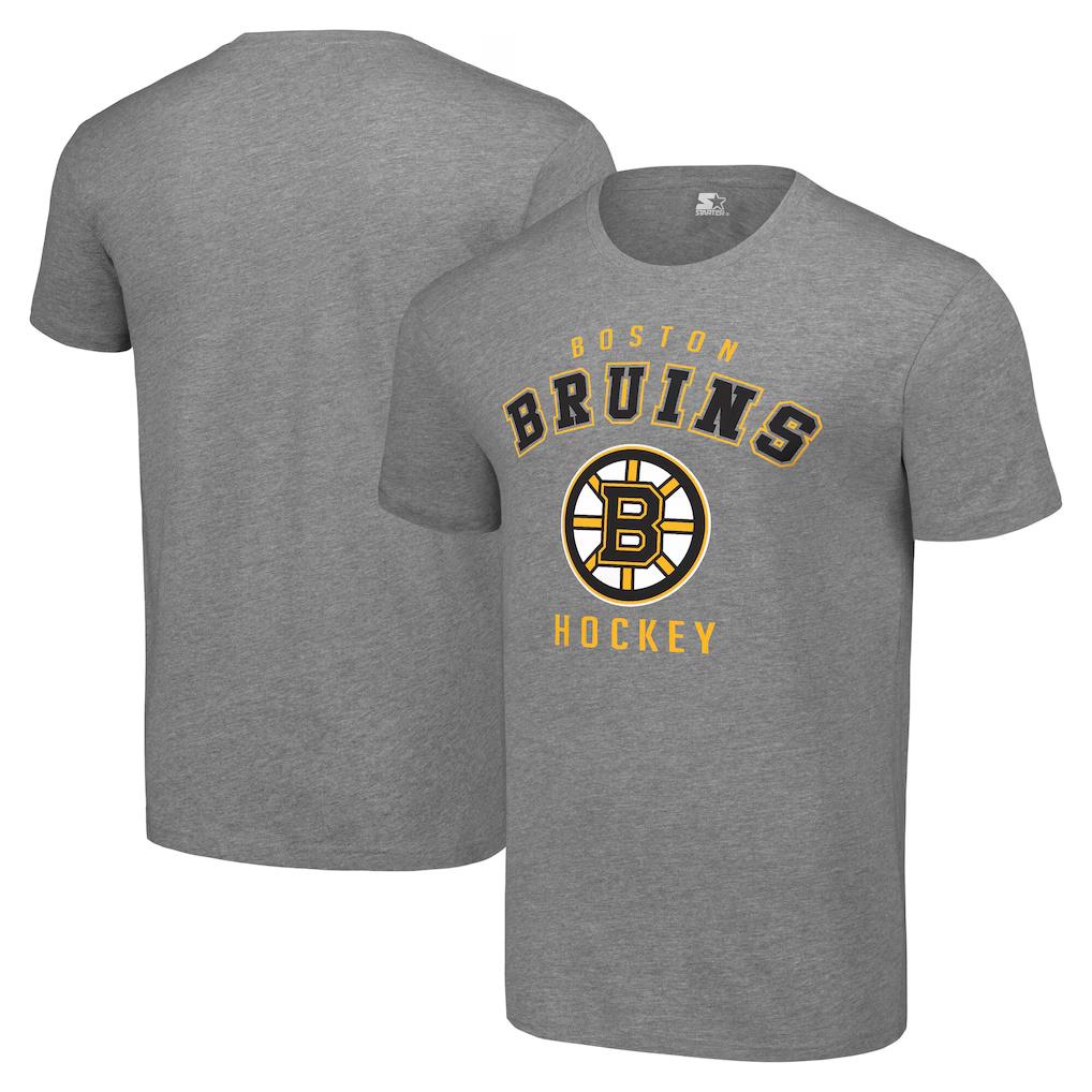 Boston Bruins Starter Team Logo Graphic TShirt Shortsleeved Summer Shirt Comfortable Breathable Retro Oversized Streetwear
