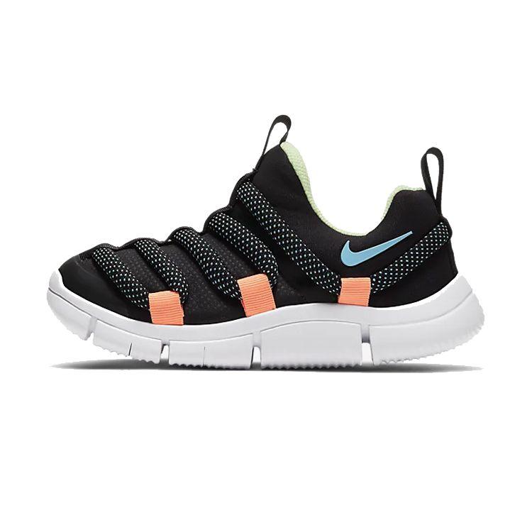 Nike Novice Low Top Sports Casual Shoes Kids Sneakers Black Orange AQ9661-007