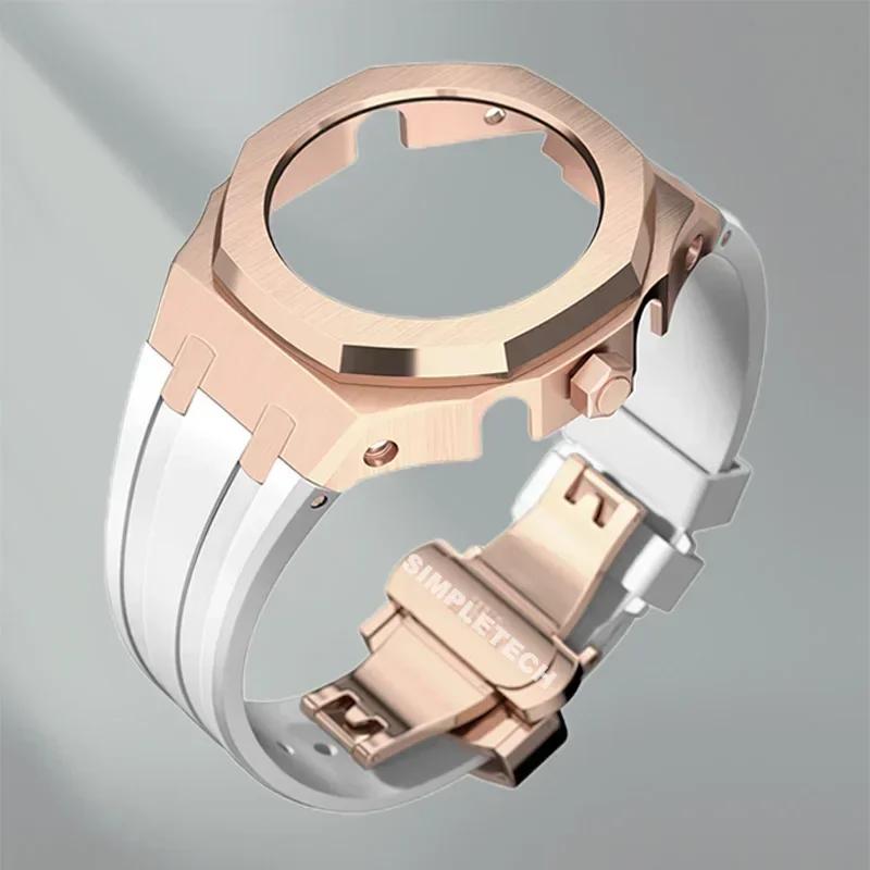 Mod Kit GEN5 GA2100 Metal Bezel for G shock Casioak Modification 4th Generation Rubber&Steel Watch Case Strap GA-B2100 2110