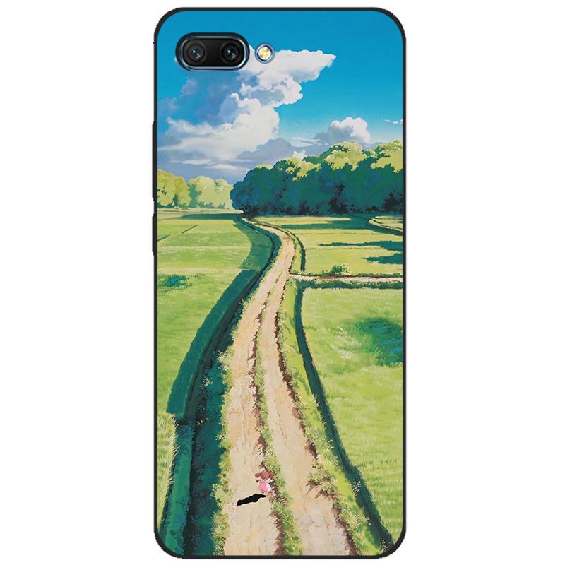 For honor 10 case soft silicon tpu back phone cover for huawei honor 10 Case Etui protective printing coque black tpu case