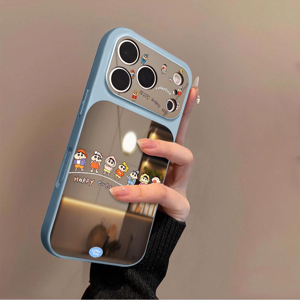 A row of small new applications iPhone17 mobile phone case 16/14Pro Apple 13 Pro mirror 15promax17a