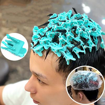 3 Pezzi S/M/L Clip Riutilizzabili per Permanente Capelli Pinze per Arricciare Capelli Styling per Uomo Parrucchiere Salone Gancio Velcro Bigodini Strumento per Acconciatura