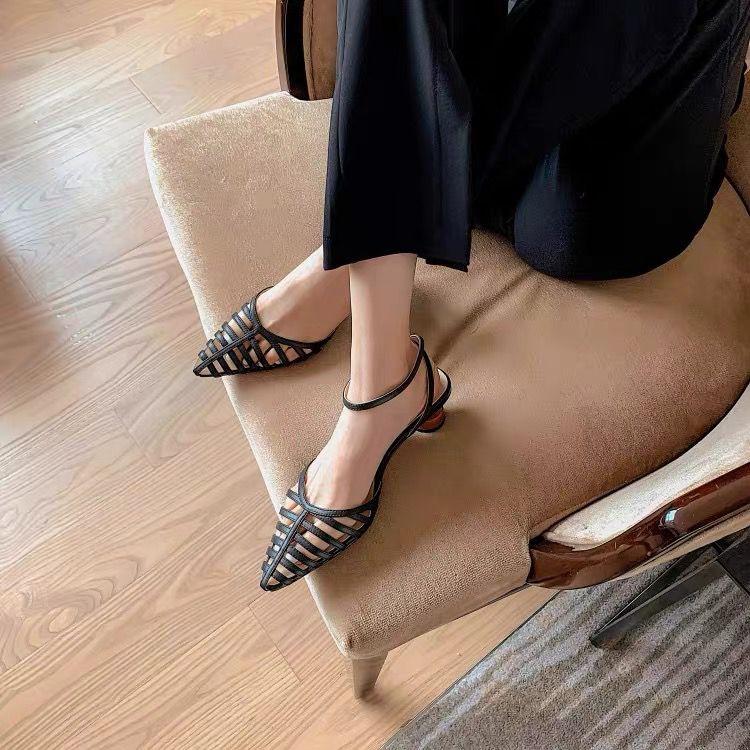 Pointed Toe Shoes Women's High Heels 2025 Fashion High Heels High Heels Summer Party Office Ladies Ladies Sandals Zapatos Mujer