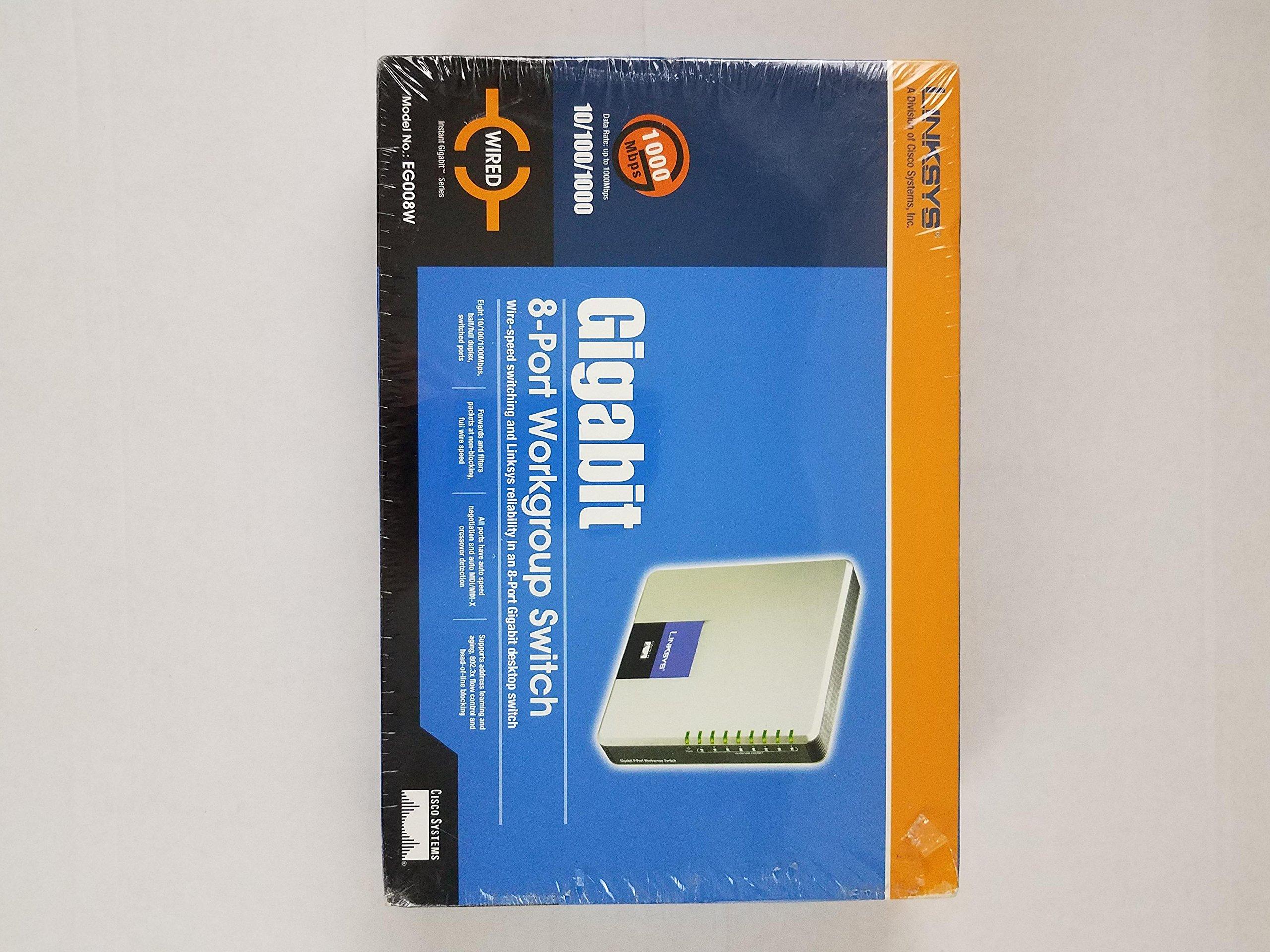 

EG008W Gigabit Workgroup Switch by Linksys Cisco-Linksys 8-Port [product]