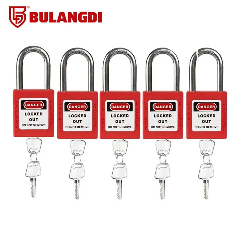 2/5PCS Safety Locks Set 2 Keys Per Lock with Tag Warning Signs Compliant Lock Out Tag Out Padlocks for Electrical Application