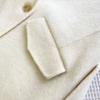 Autumn and winter Albaka camel wool coat for women, new high-quality wide-version thin woolen coat