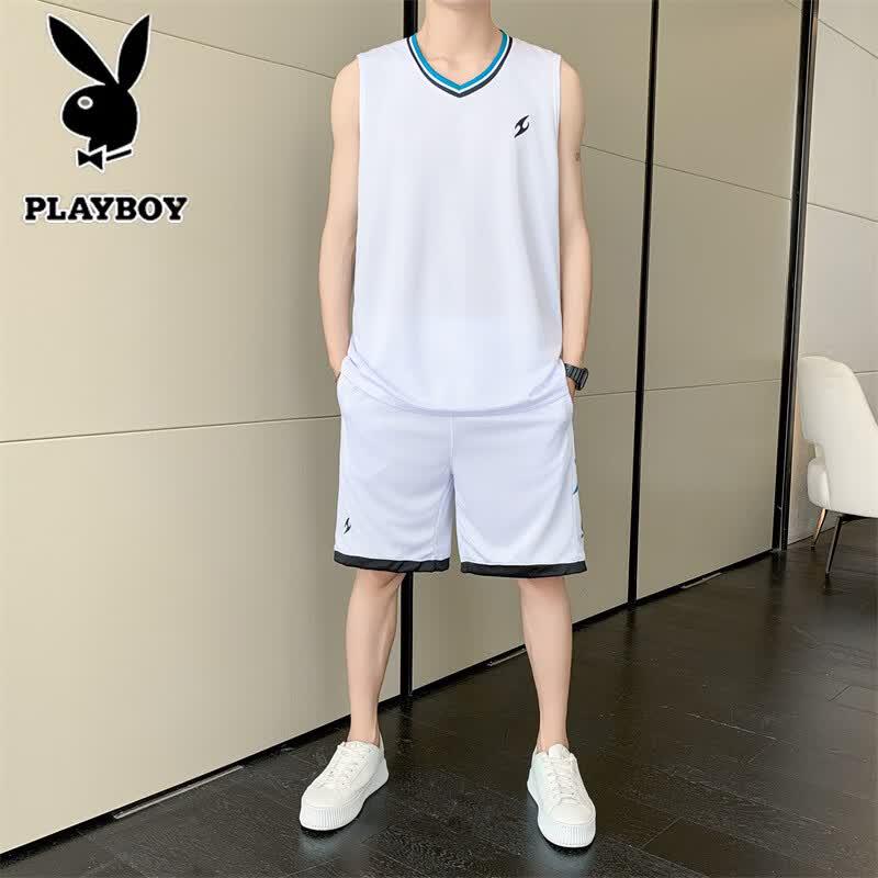 Мужской комплект PLAYBOY: безрукавка и шорты Ice-Cool EU 41